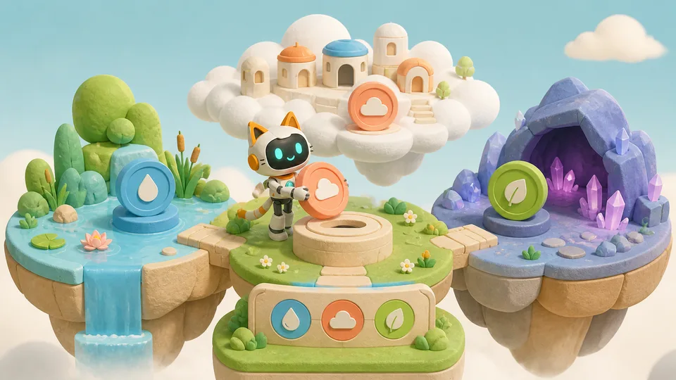 Robot testing rules across three connected fantasy worlds